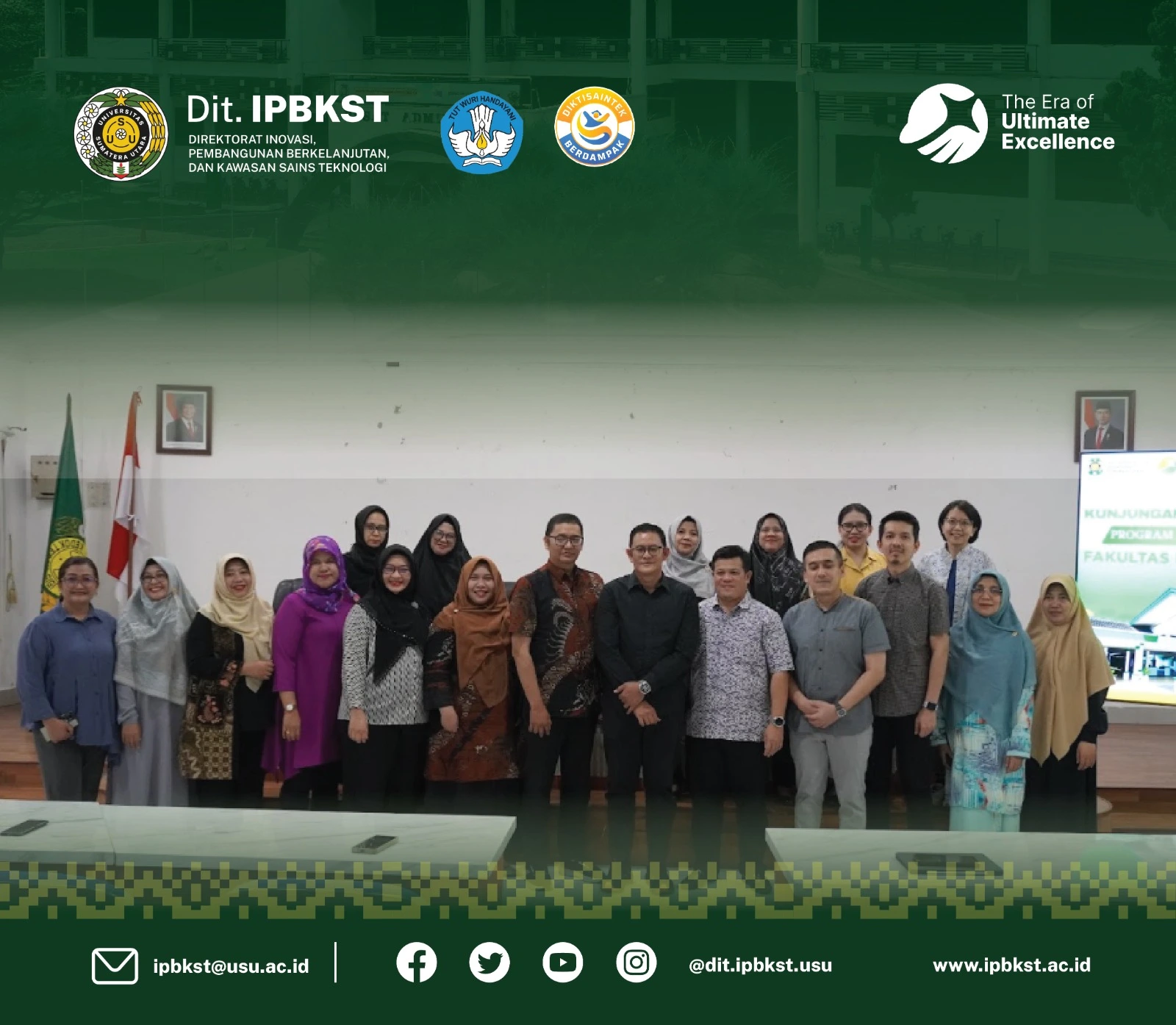 Kunjungan Direktorat IPBKST ke Fakultas Kedokteran Gigi USU